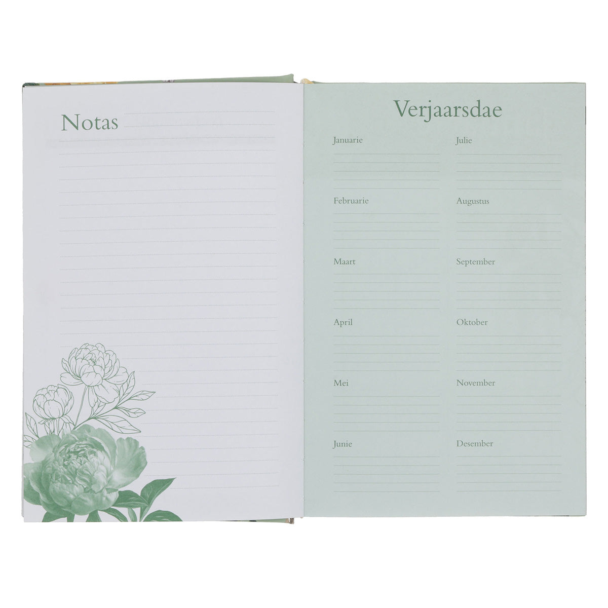 2027 Nina Smit Dagboek - Dagbeplanner Groen en Geel - Hardeband