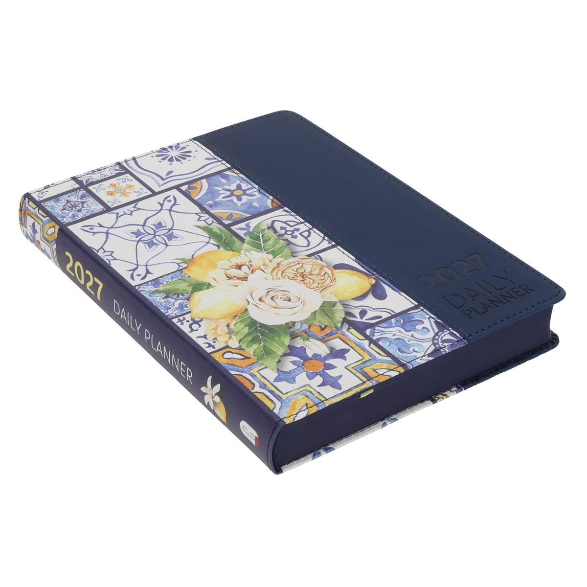 2027 Diary - Daily Planner - Lifestyle for Women - Moroccan Tiles - Imitation Leather