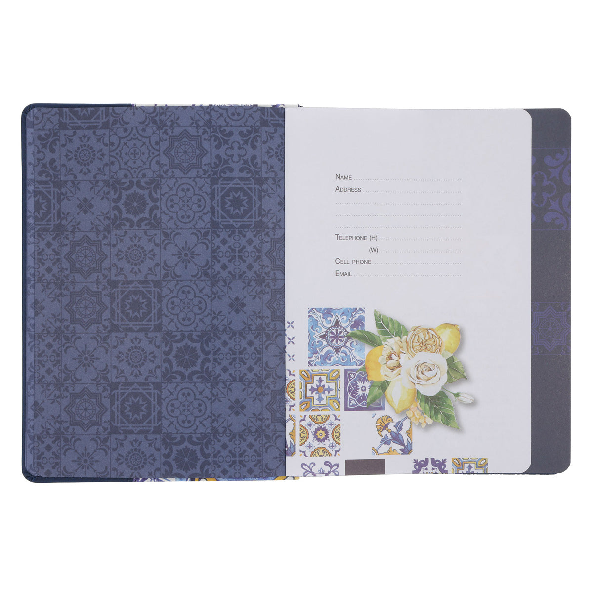 2027 Diary - Daily Planner - Lifestyle for Women - Moroccan Tiles - Imitation Leather