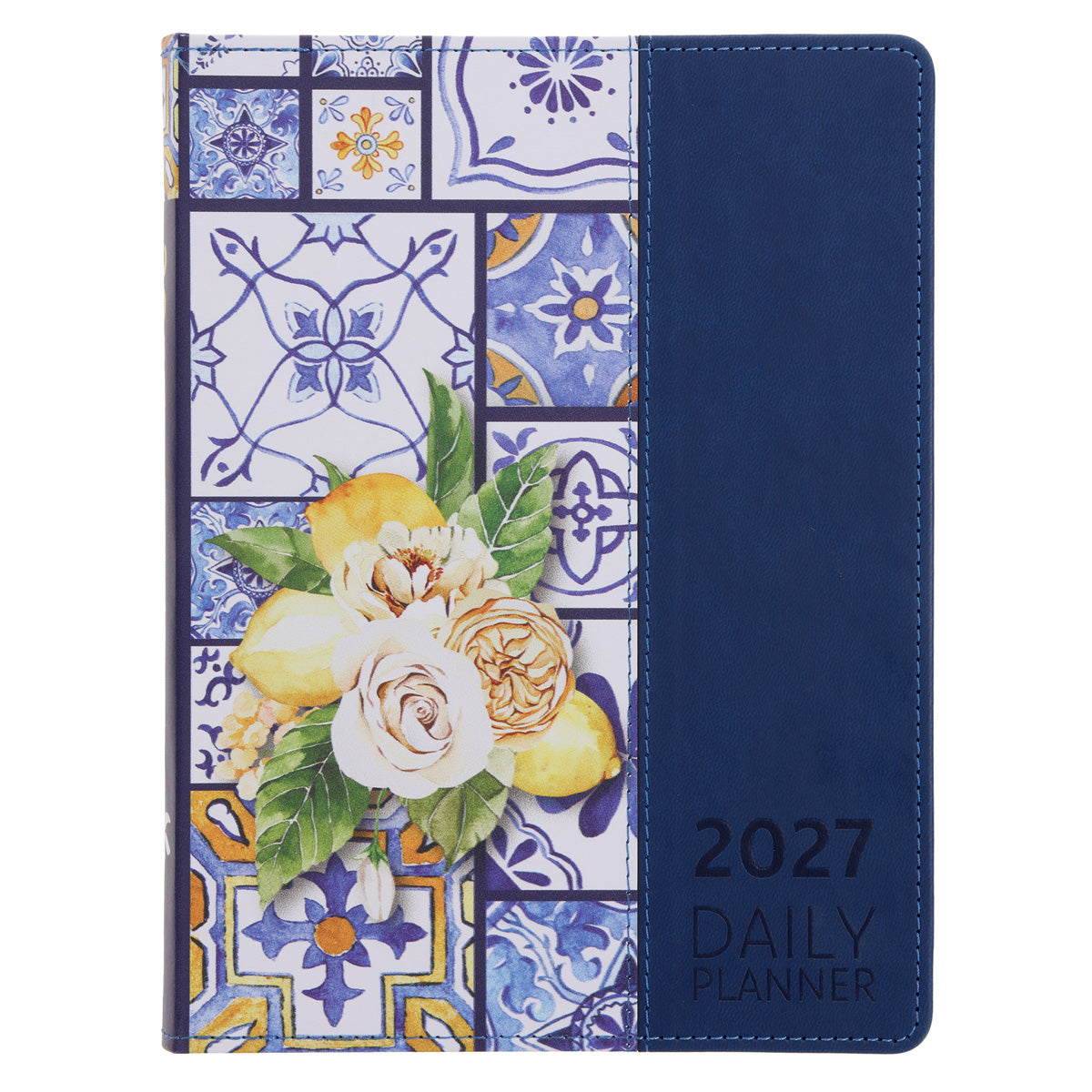2027 Diary - Daily Planner - Lifestyle for Women - Morrocan Tiles - Imitation Leather