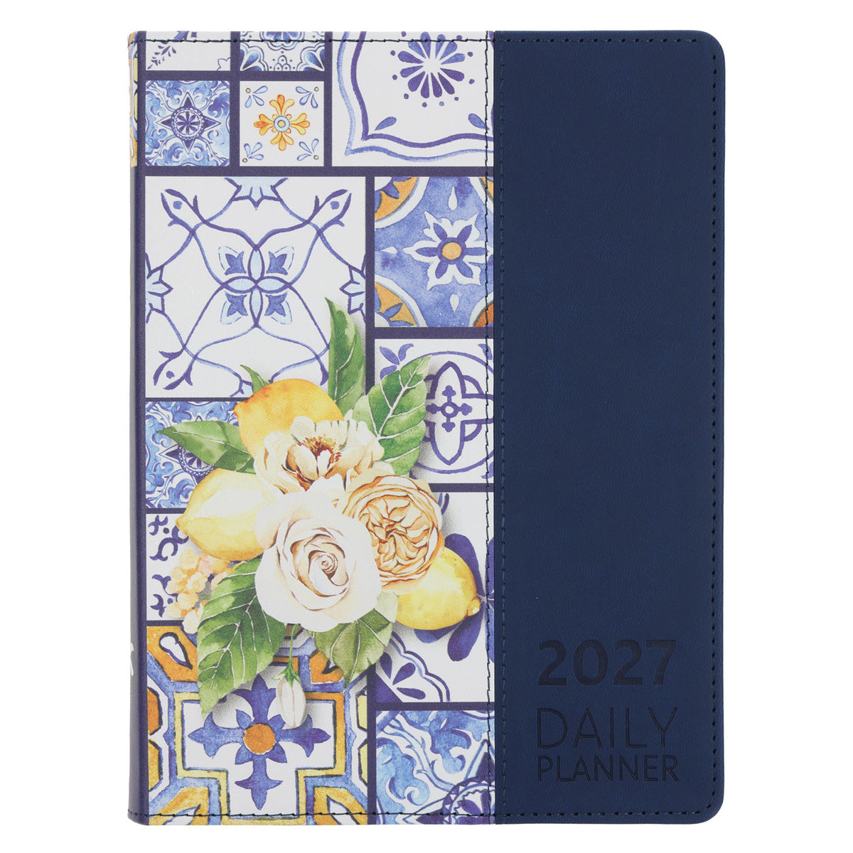 2027 Diary - Daily Planner - Lifestyle for Women - Moroccan Tiles - Imitation Leather