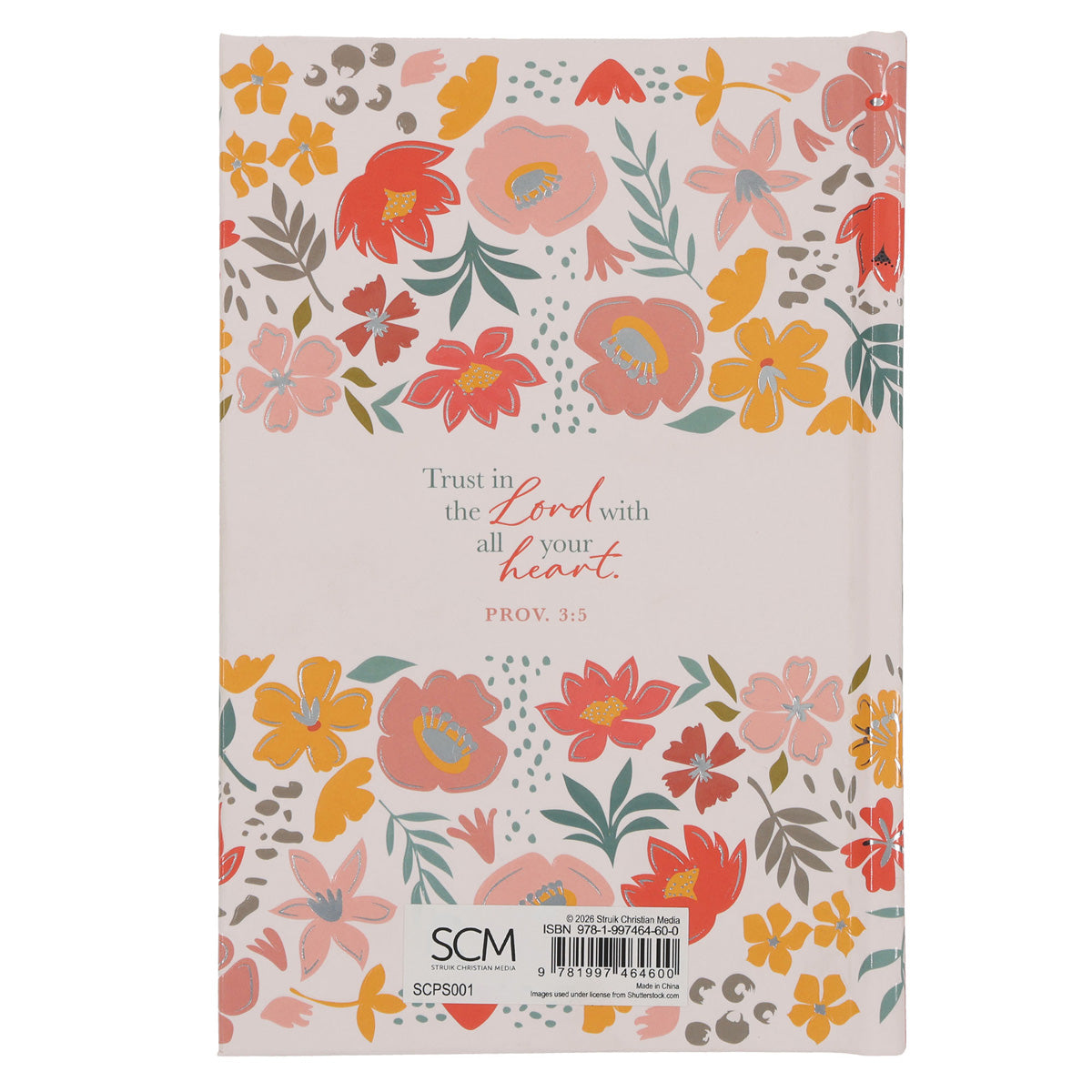 2027 Diary - General Christian Daily Planner for Women - Coral - Hardcover with Stationery Set