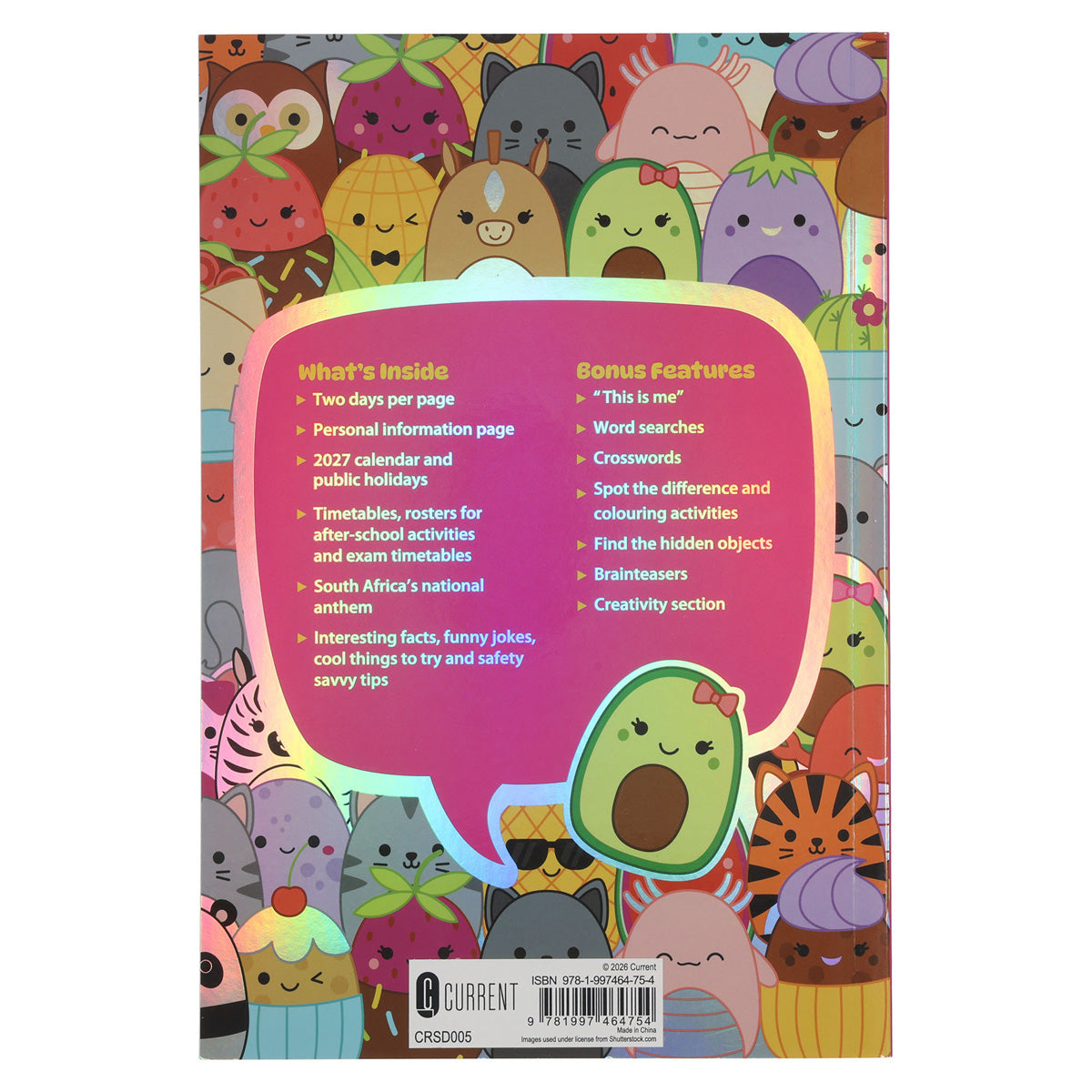 2027 School Diary - Daily Planner for Girls - Paperback