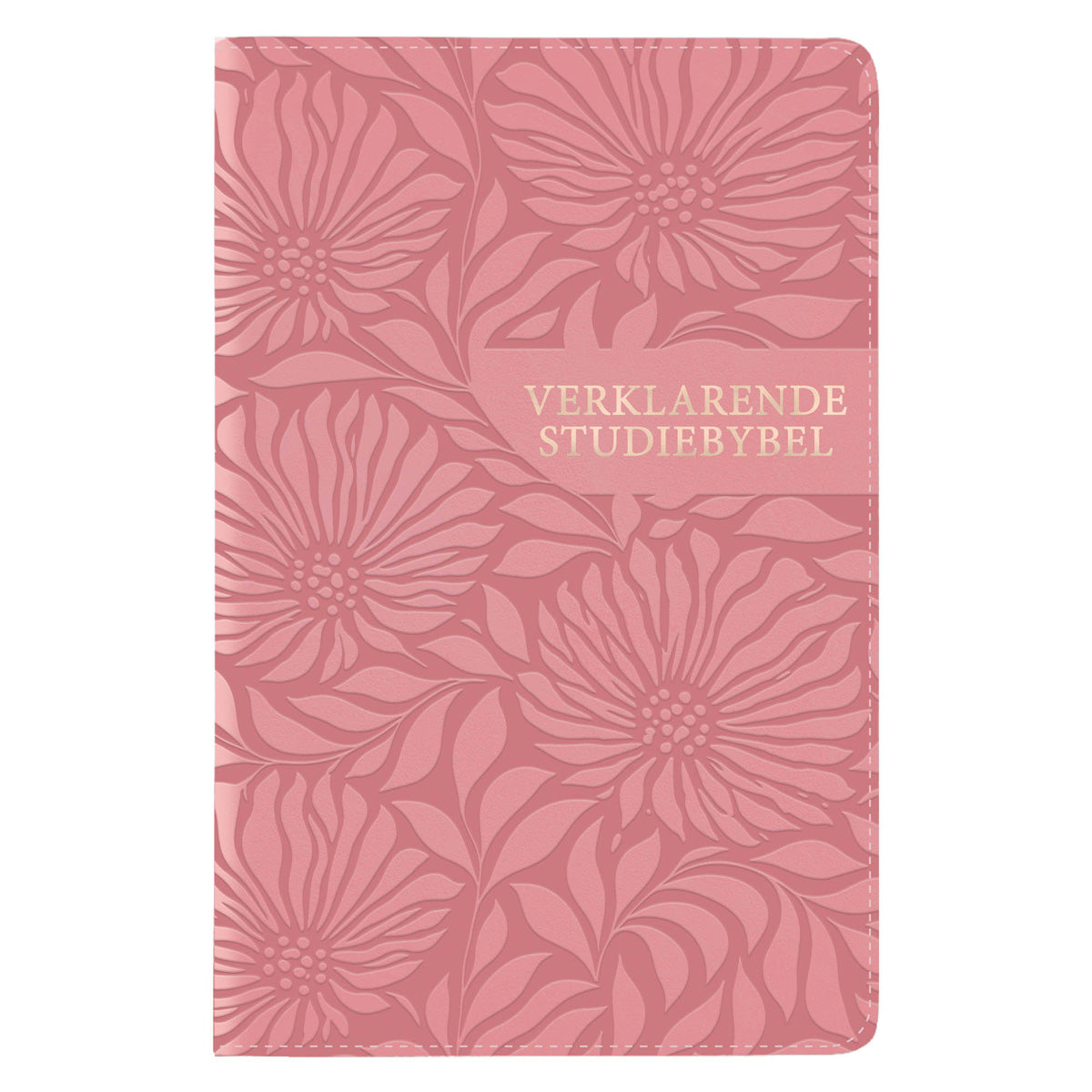 Afrikaans 1933/1953 Vertaling Pienk Blomme Kunsleer Verklarende Studiebybel
