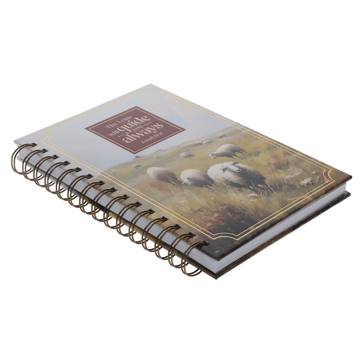 The Lord Will Guide You Always Hardcover Wirebound Journal