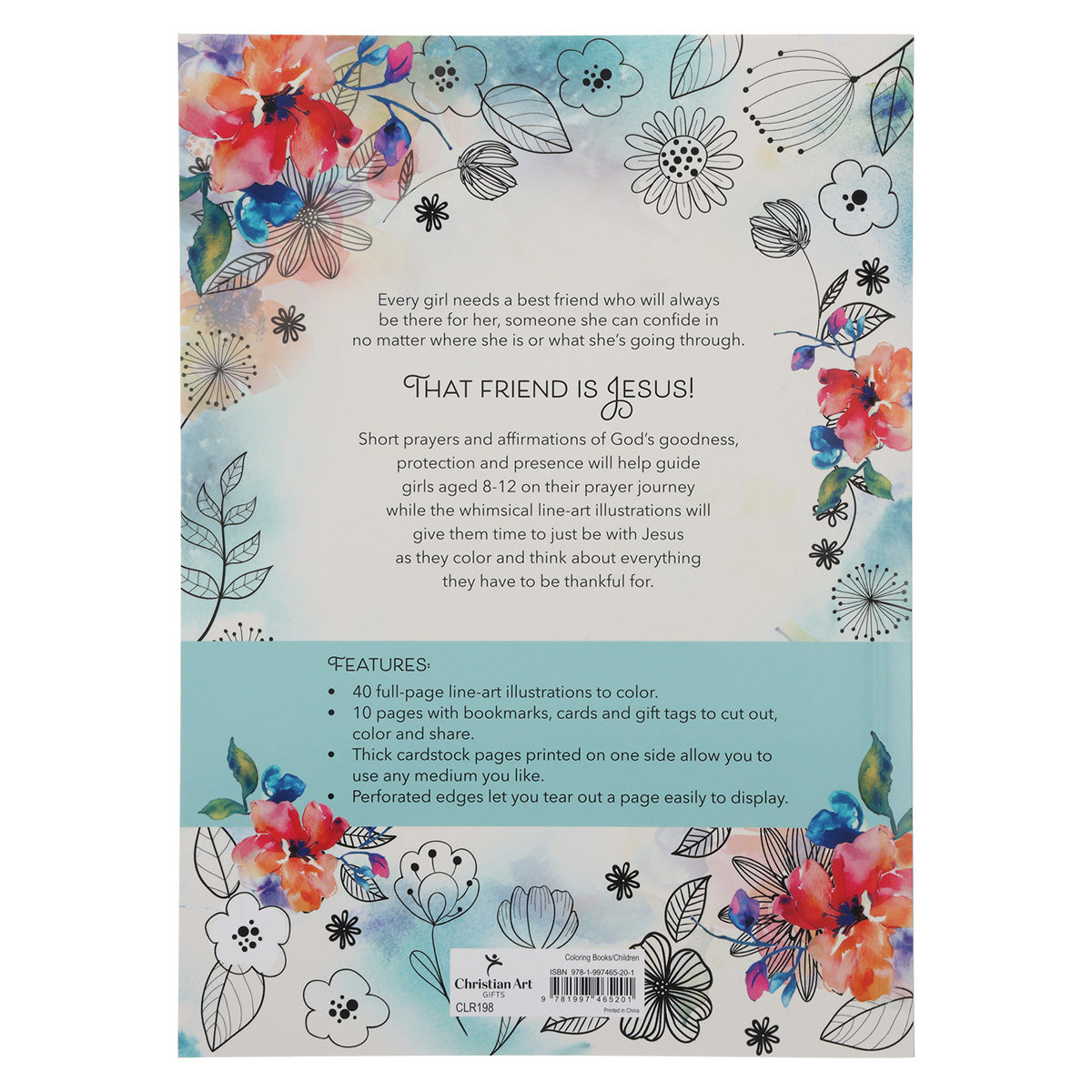 Prayers and Praises Coloring Book for Girls (Paperback)