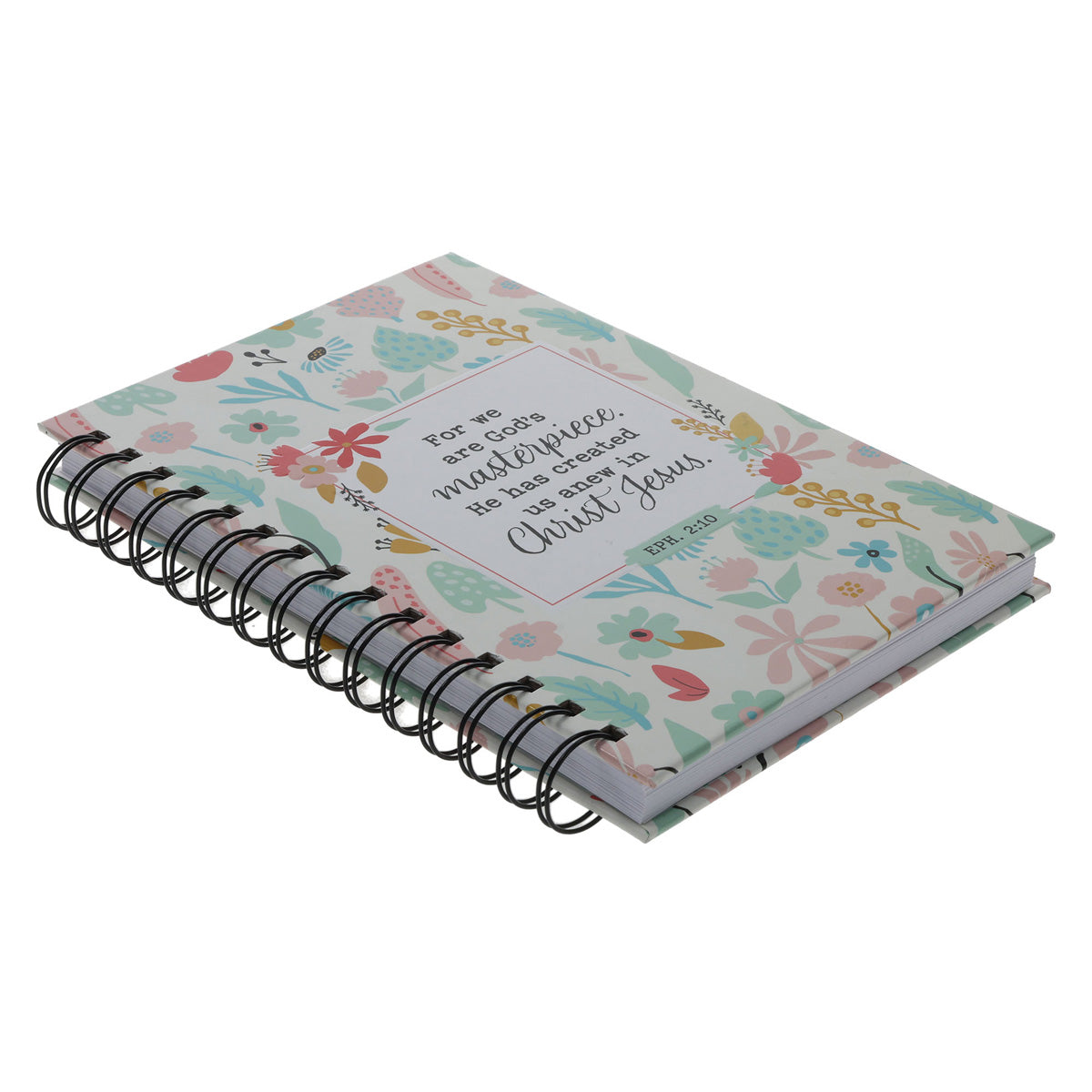 For We Are God's Masterpiece Hardcover Wirebound Journal