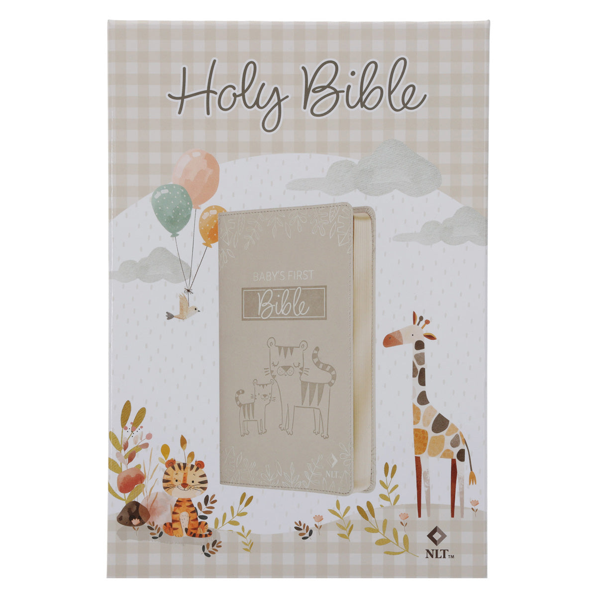 NLT Tiger Flexcover Faux Leather Baby's First Bible