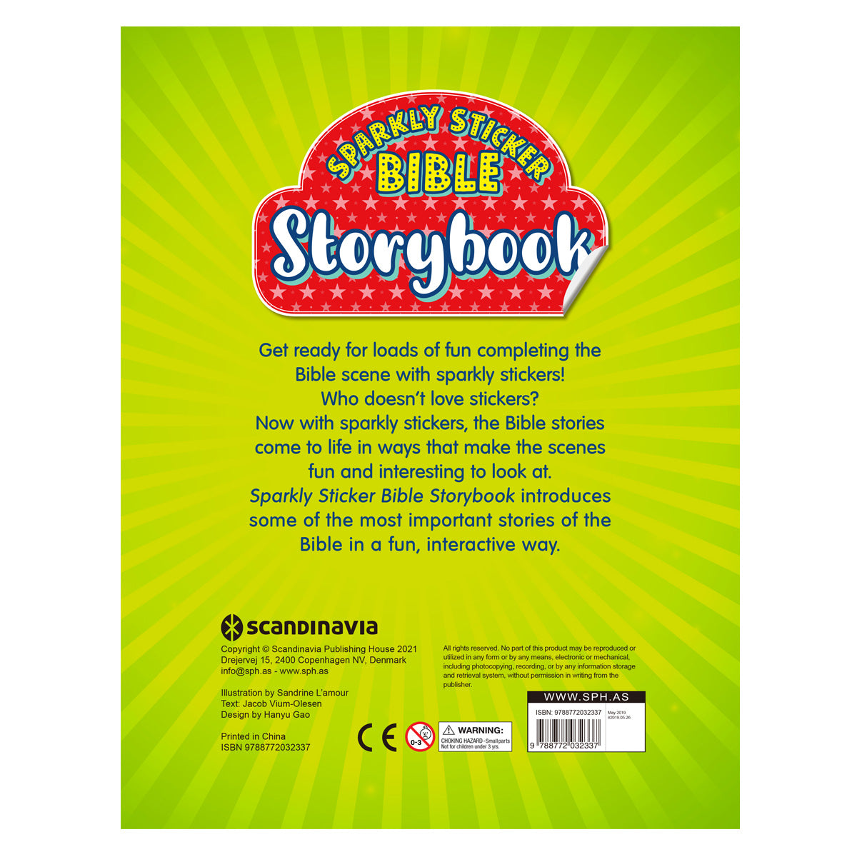 Sparkly Sticker Bible Storybook (Paperback)