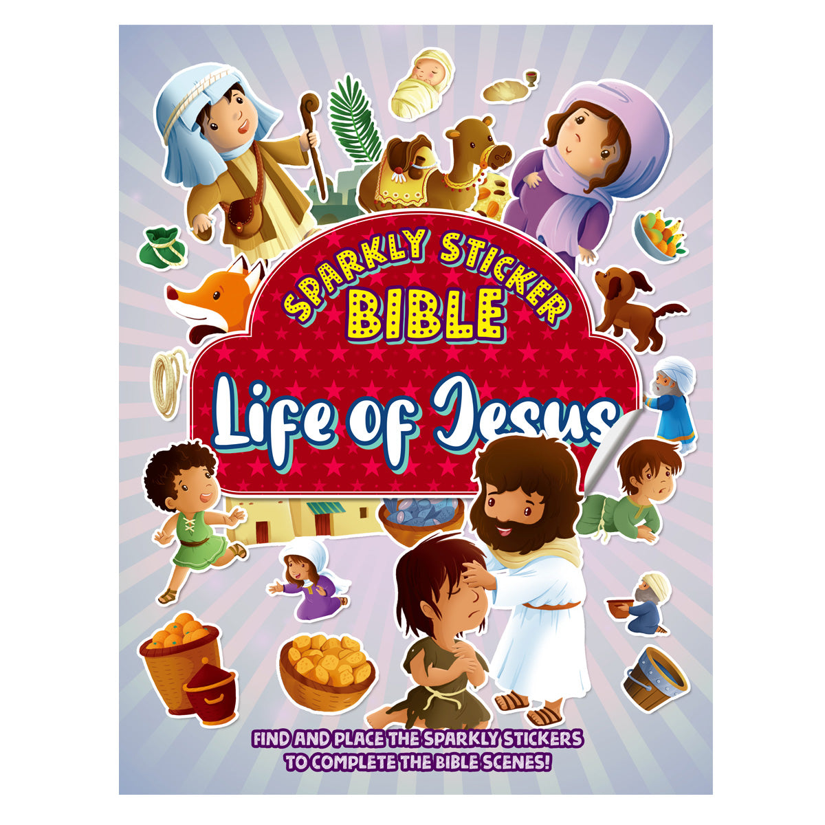Life of Jesus - Sparkly Sticker Bible (Paperback)