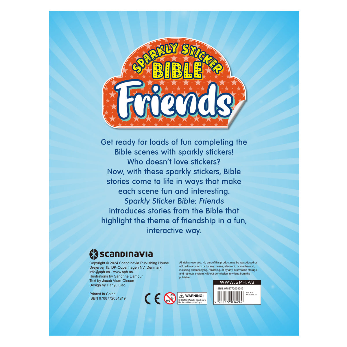 Friends - Sparkly Sticker Bible (Paperback)