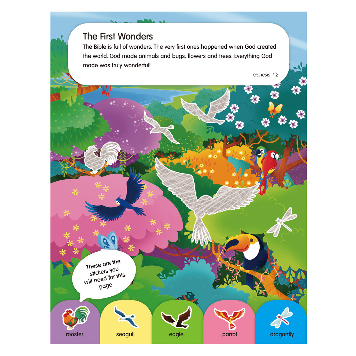 Wonders - Sparkly Sticker Bible (Paperback)