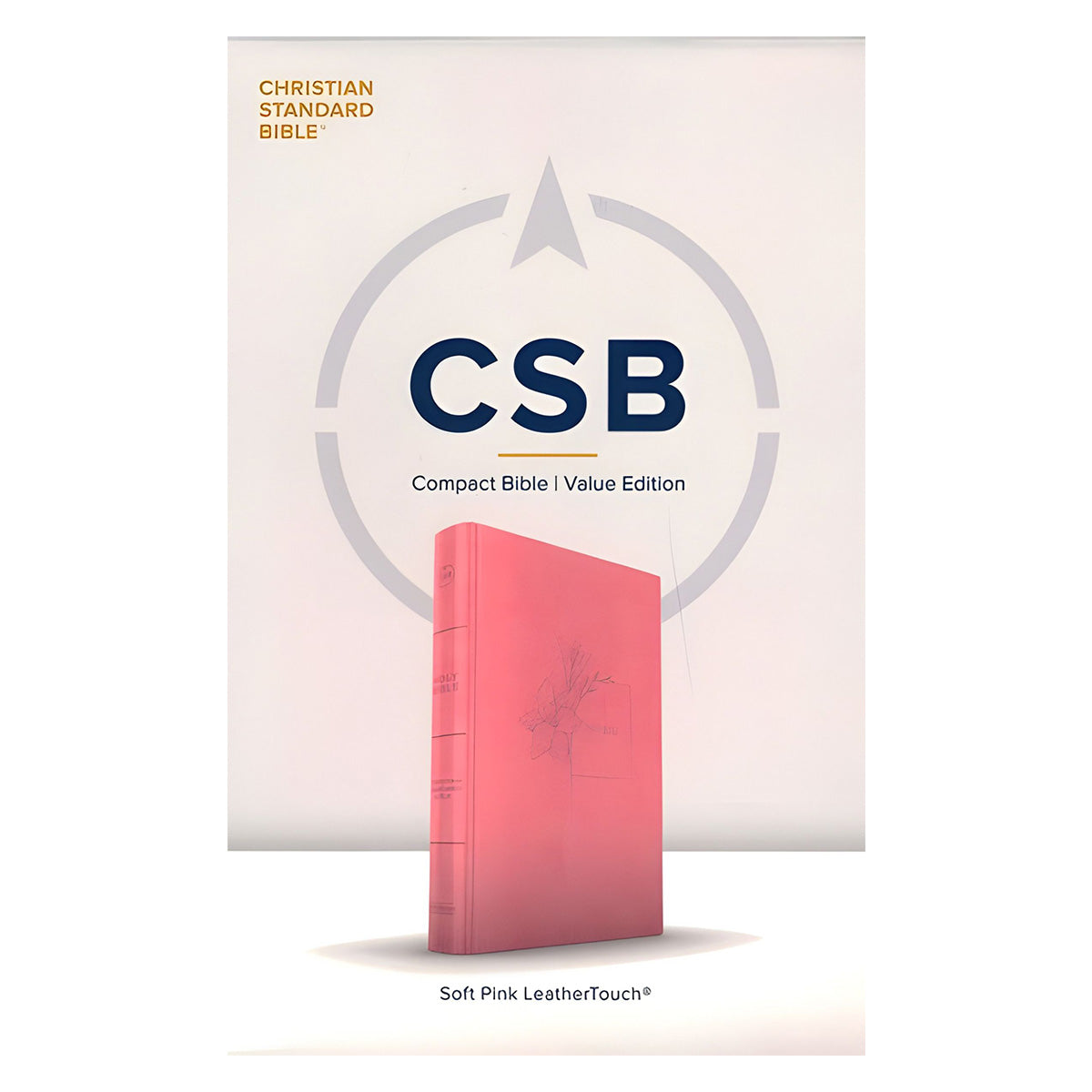 CSB Compact Bible, Value Edition, Red Letter, Imitation Leather, Soft Pink