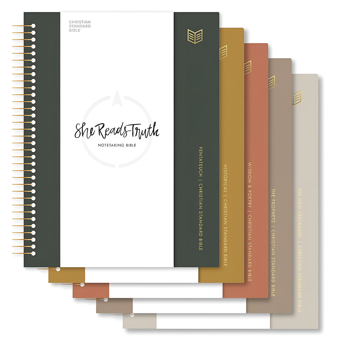 CSB Spiral-Bound Hardcover She Reads Truth Five-Volume Set Notetaking Bible