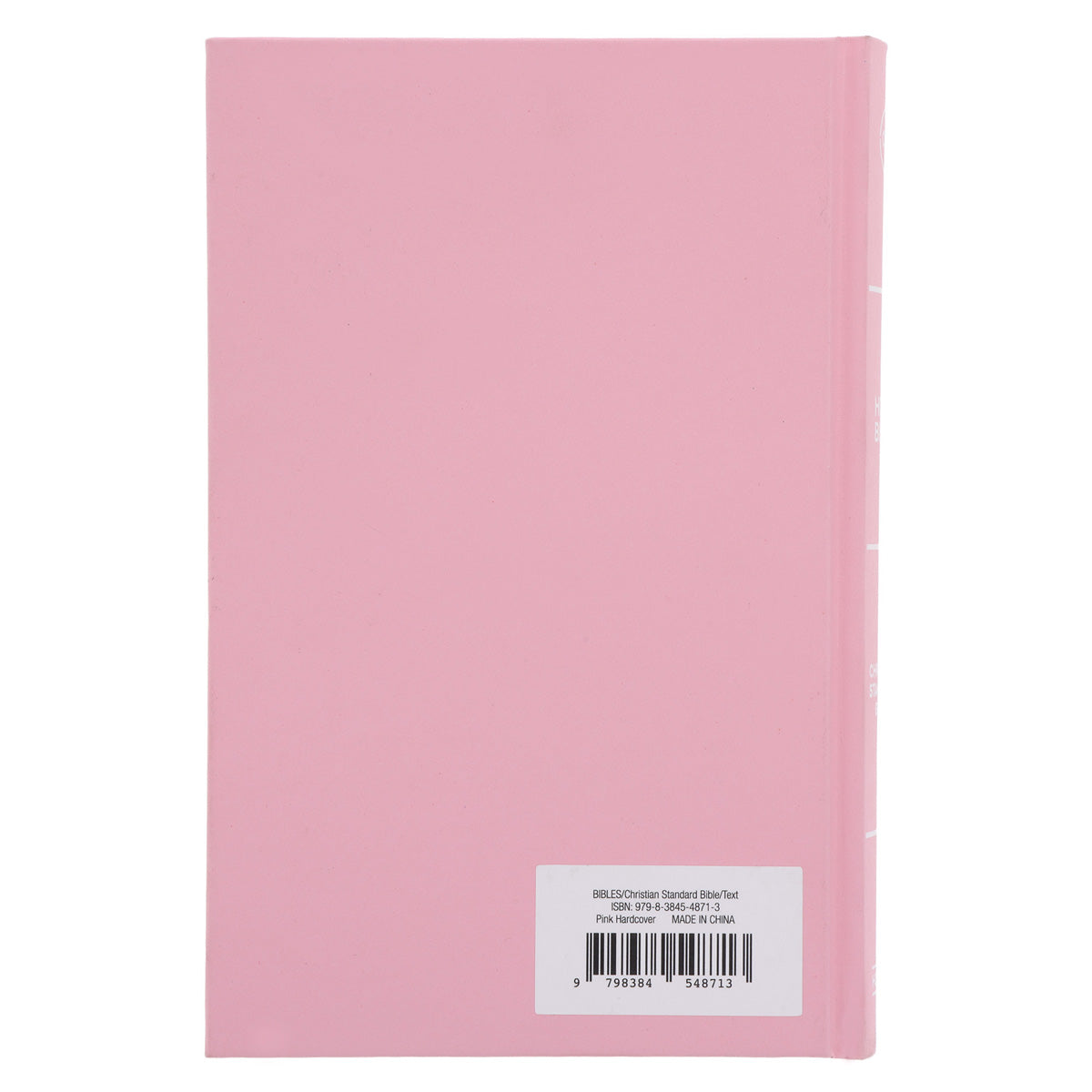 CSB Pink Hardcover Standard Bible