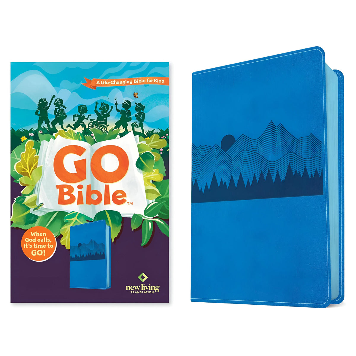 NLT Blue Mountains Imitation Leather Go Bible for Kids