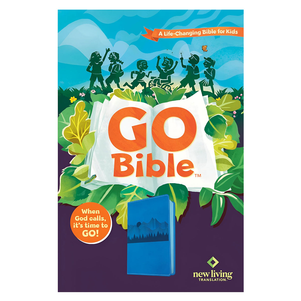 NLT Blue Mountains Imitation Leather Go Bible for Kids