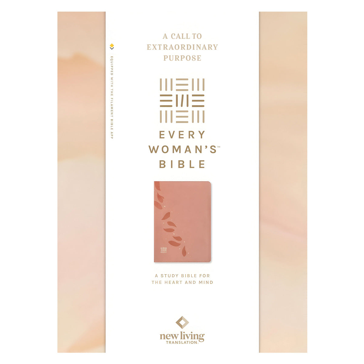 NLT Pink Petals Imitation Leather Filament Every Woman’s Bible
