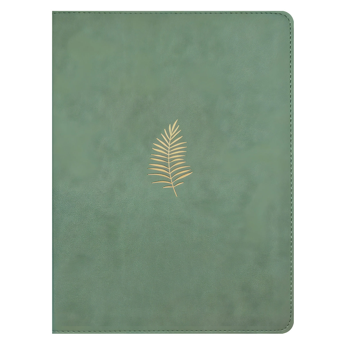 NLT Sage Green Palm Imitation Leather Filament Wide Margin Bible