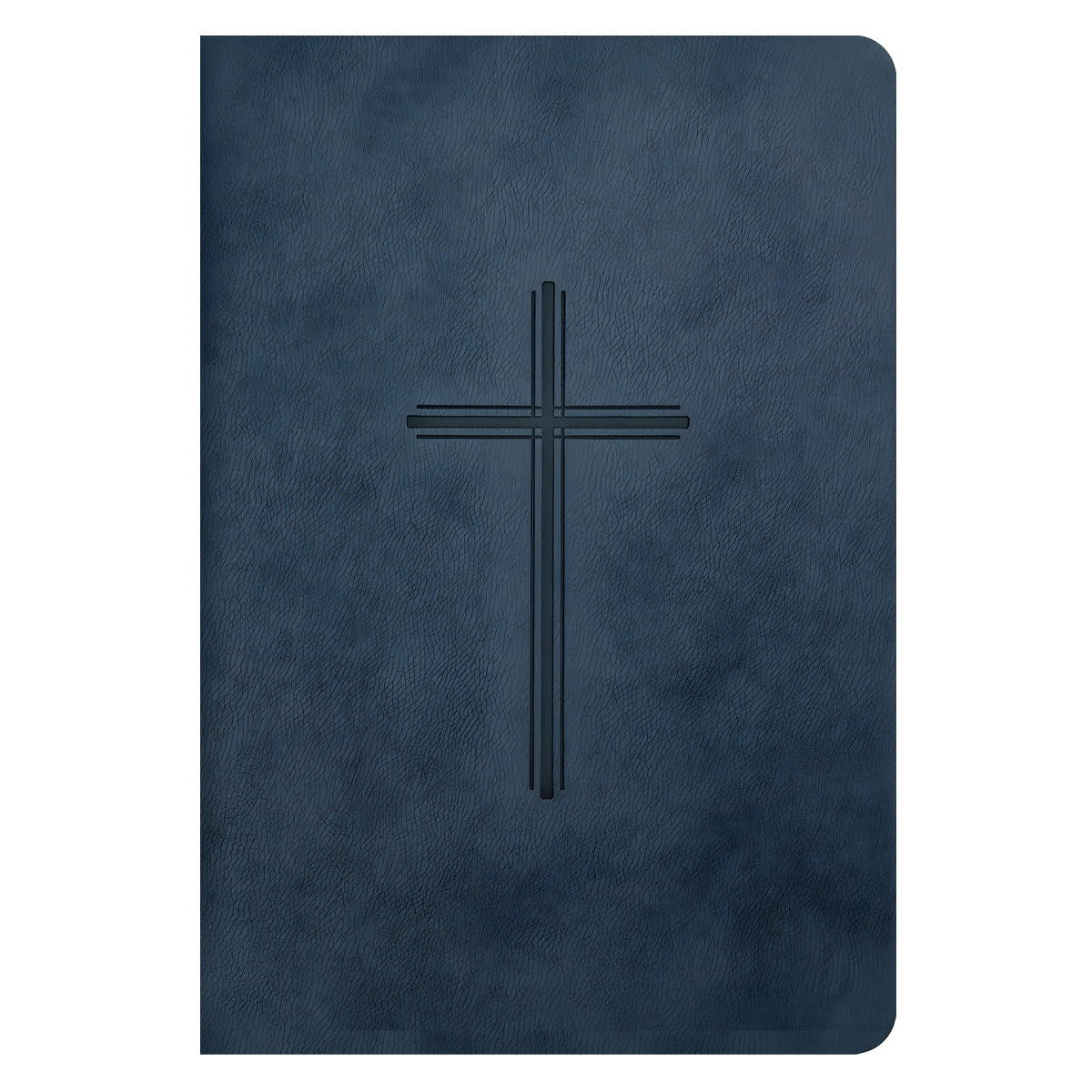 NLT Navy Cross Imitation Leather Filament Premium Value Compact Bible