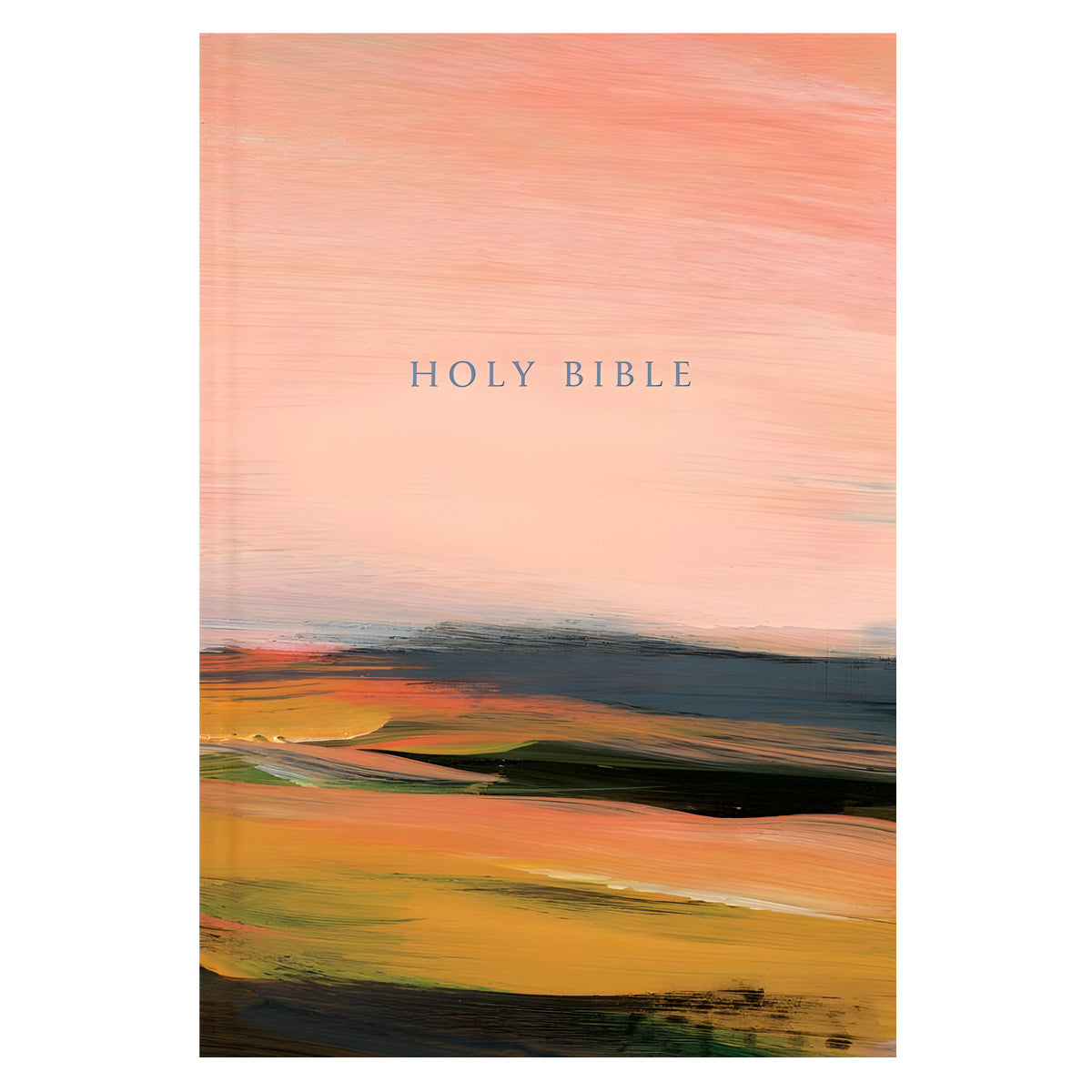 NLT Pink Landscape Hardcover Slimline Reference Bible Red Letter Large Print