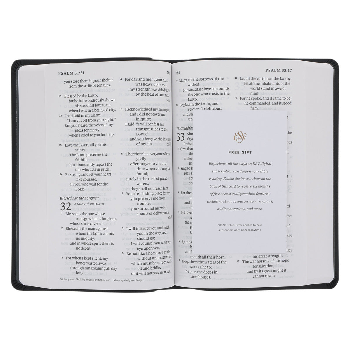 ESV Black Imitation Leather Value Personal Size Bible Giant Print
