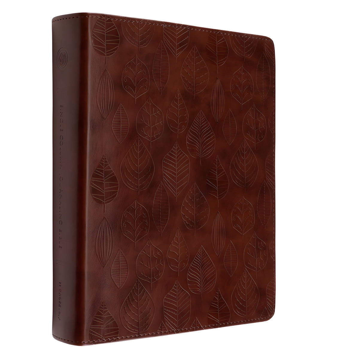 ESV Chestnut Leaves Design Imitation Leather Single Column Journaling Bible