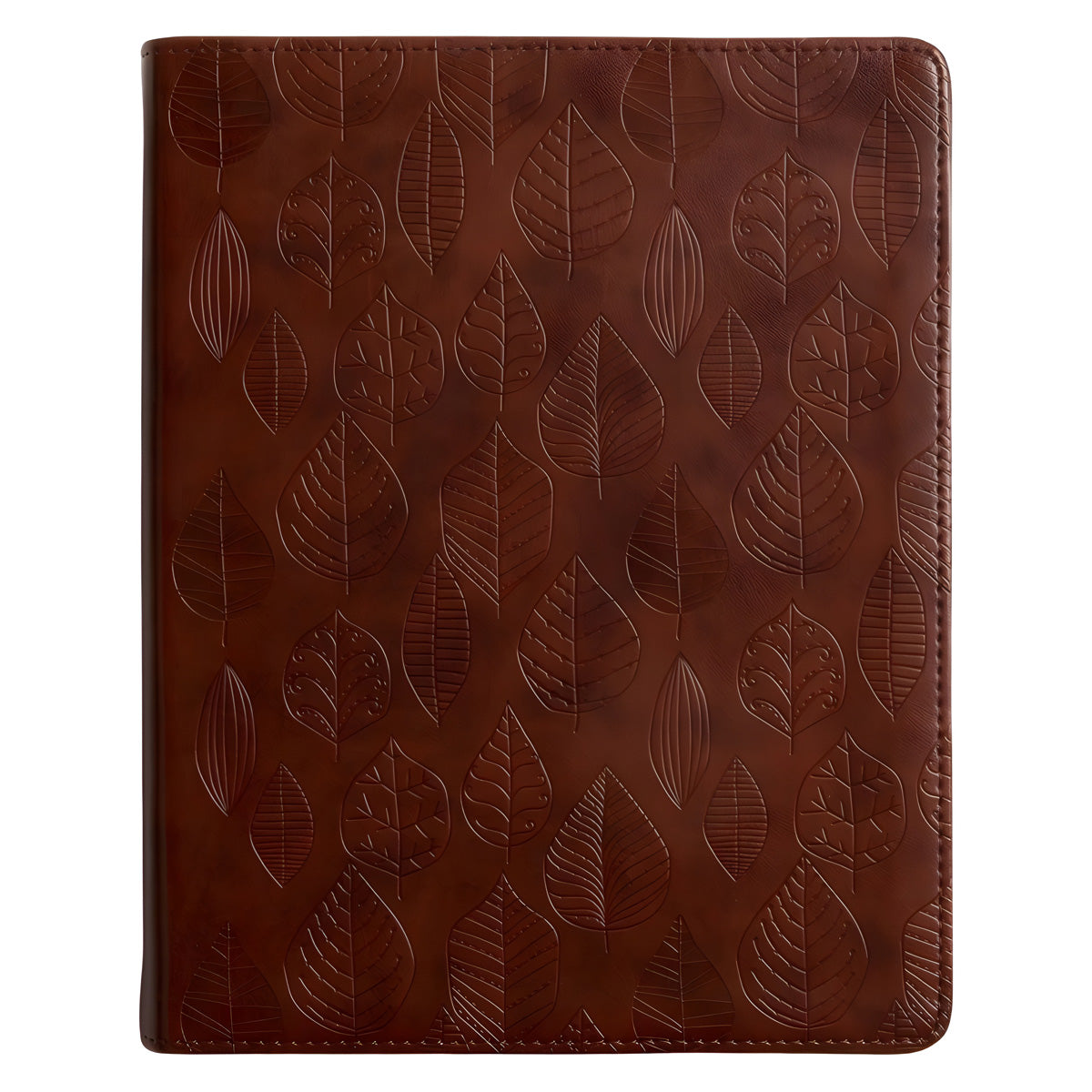 ESV Chestnut Leaves Design Imitation Leather Single Column Journaling Bible