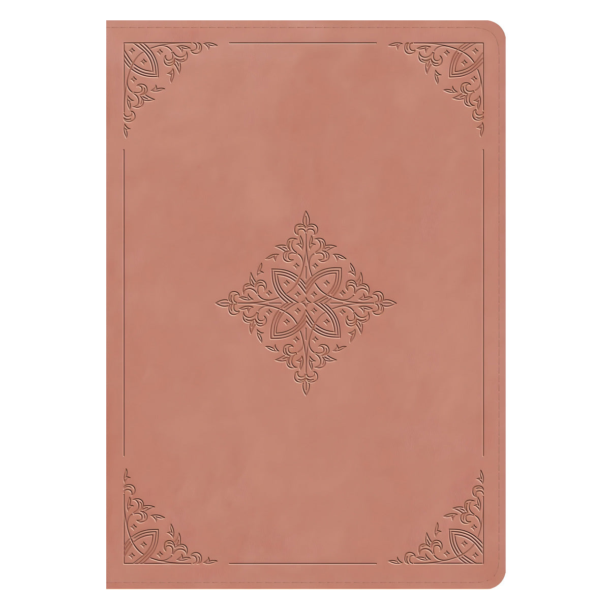 ESV Blush Rose Fleur-de-lis Design Imitation Leather Study Bible