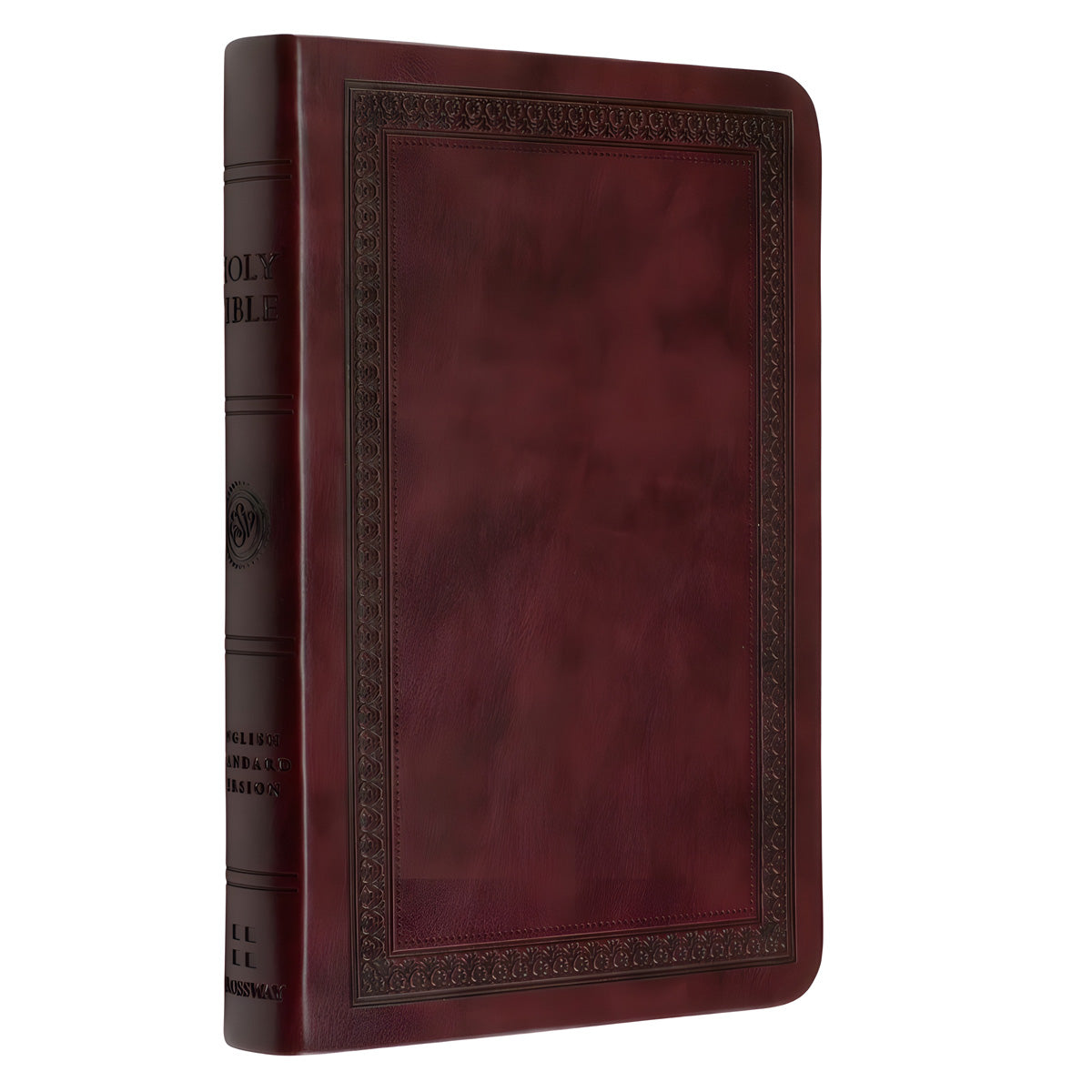 ESV Mahogany Border Design Imitation Leather Value Compact Bible
