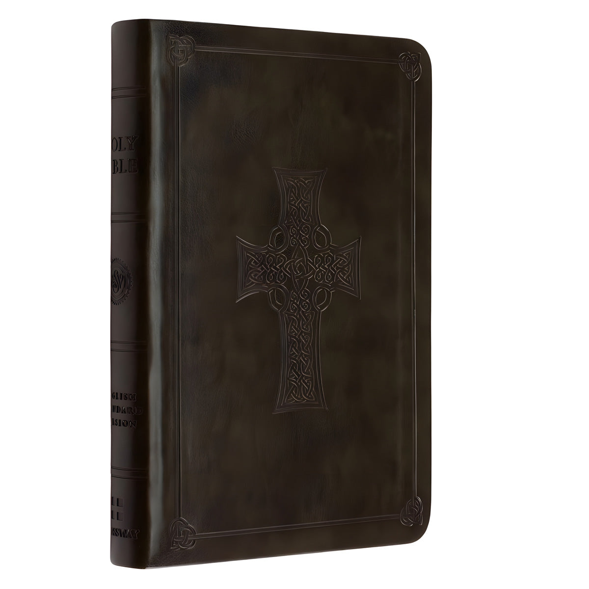 ESV Olive Celtic Cross Design Imitation Leather Value Compact Bible