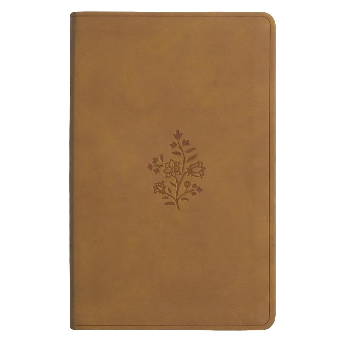 ESV TruTone Nubuck Caramel Wildflower Design Imitation Leather Premium Gift Bible