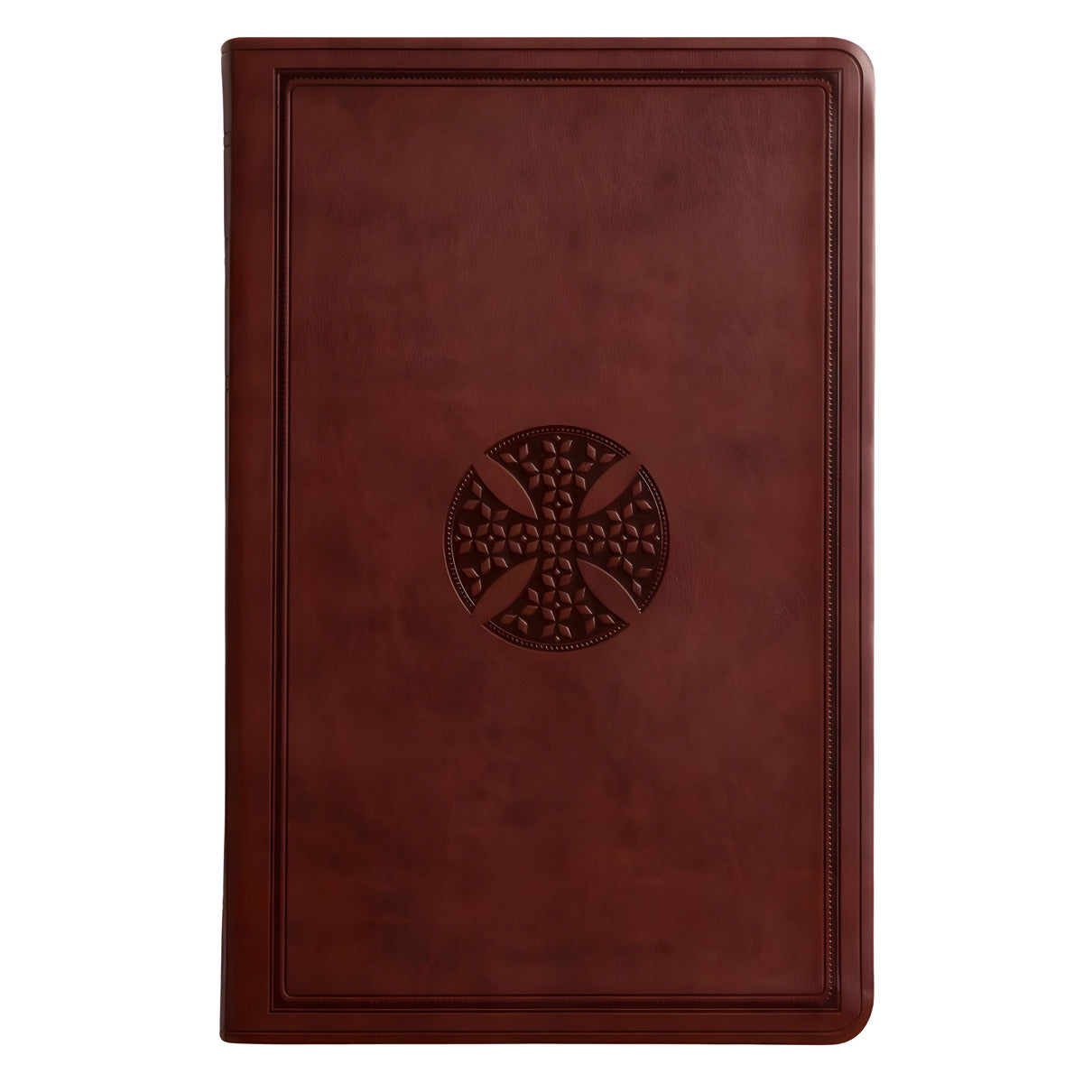 ESV Brown Mosaic Cross Design Imitation Leather Value Thinline Bible