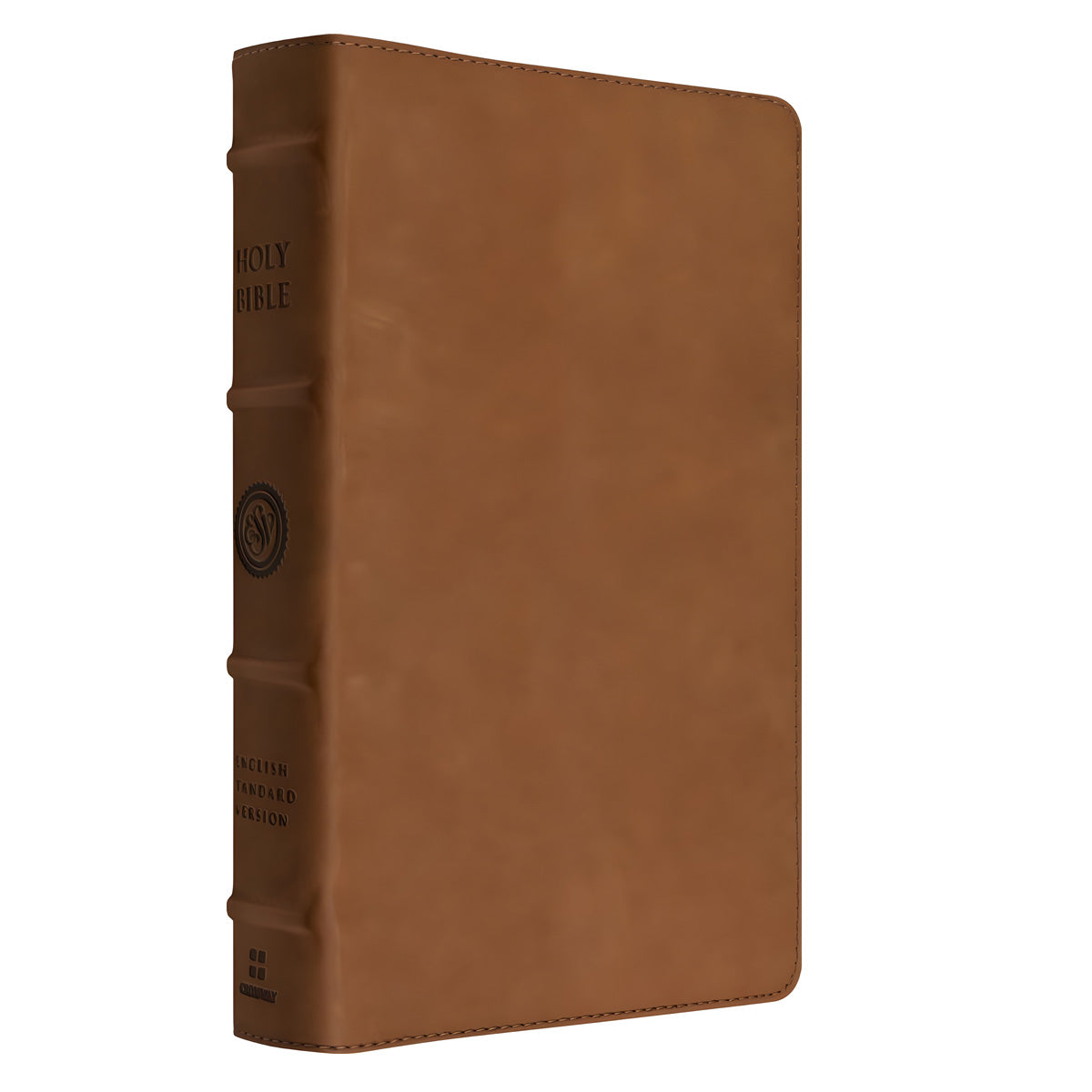 ESV Tan Cowhide Leather Personal Size Alpha Heirloom Bible