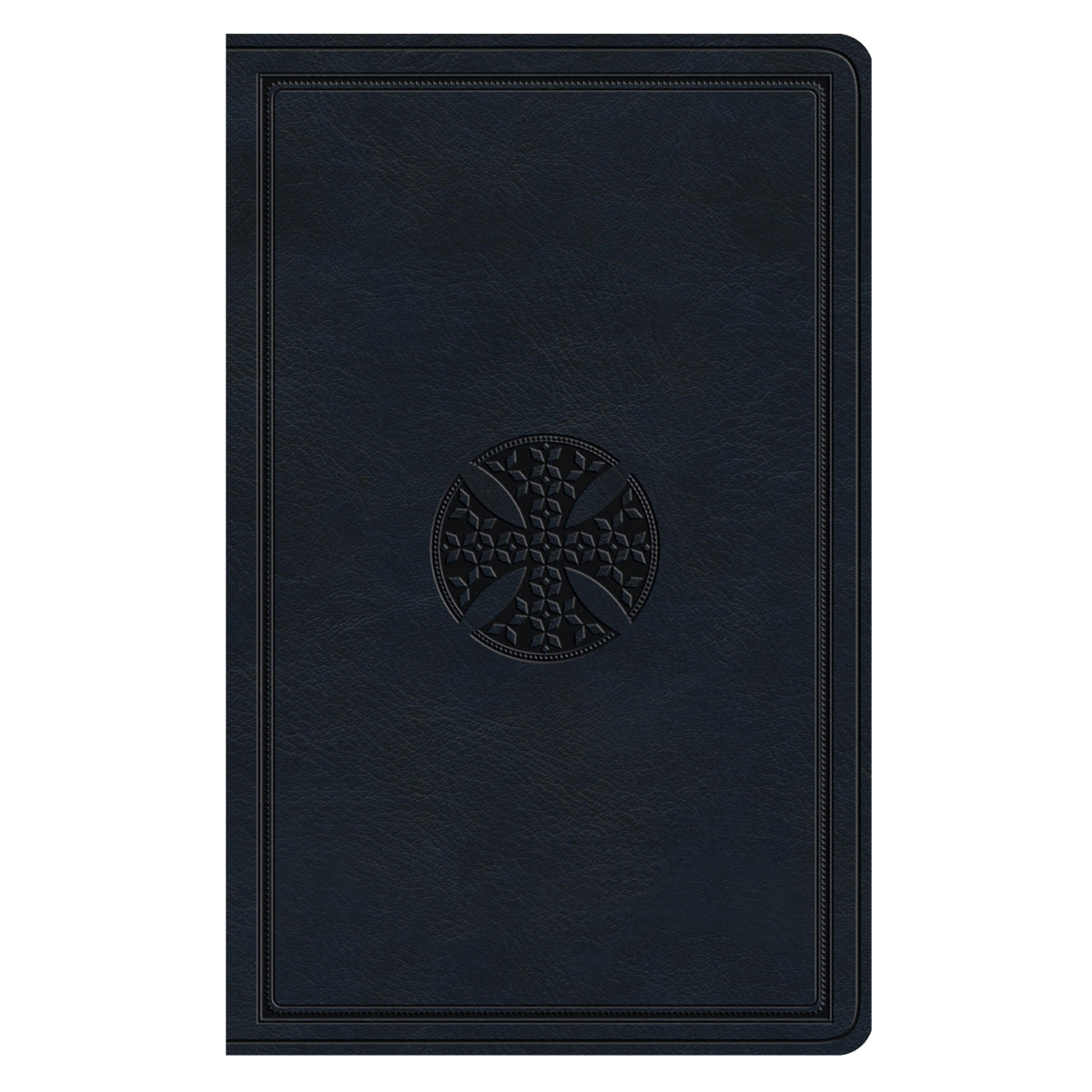 ESV Navy Mosaic Cross Design Imitation Leather Value Thinline Bible Large Print