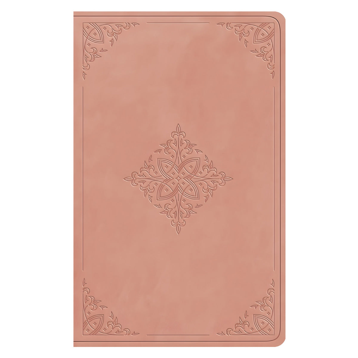 ESV Blush Rose Fleur-De-Lis Design Imitation Leather Value Thinline Bible Large Print