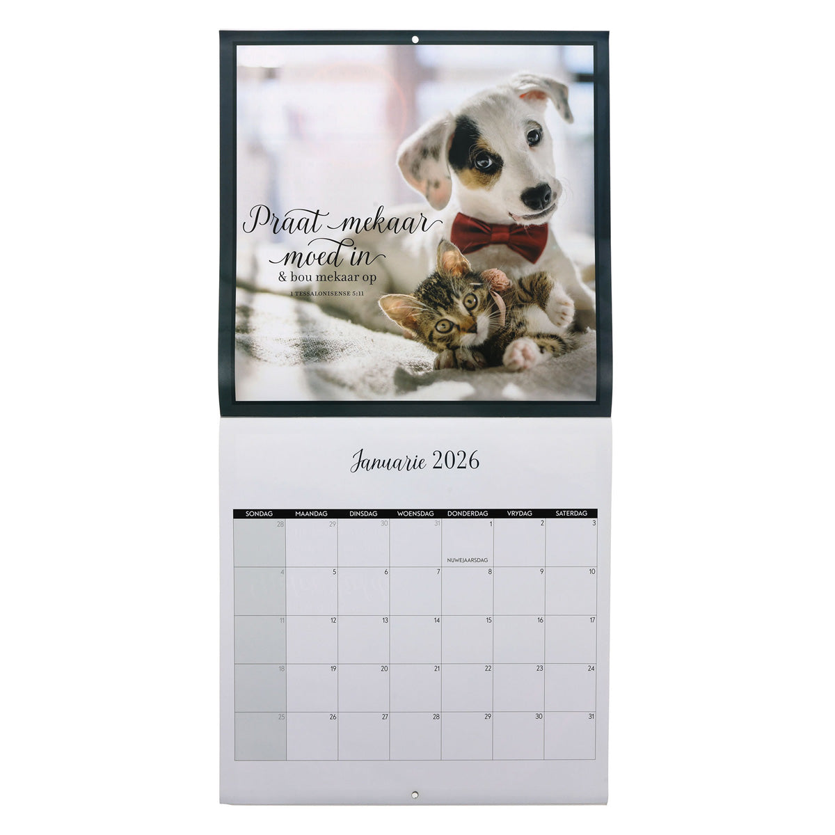 2026 Kalendar - Praat Mekaar Moed in en Bou Mekaar op