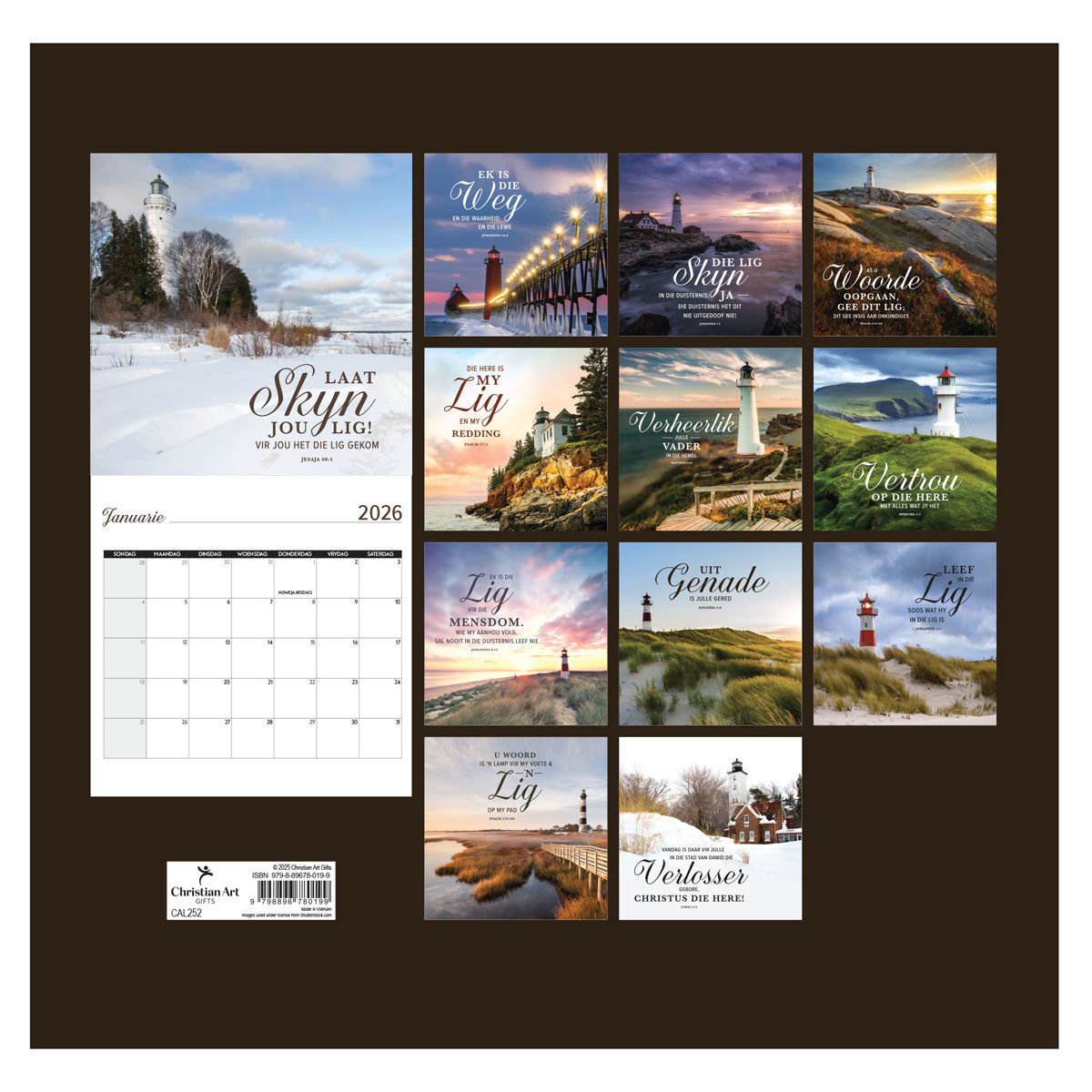 2026 Kalendar - Ek Is die Lig vir die Wêreld