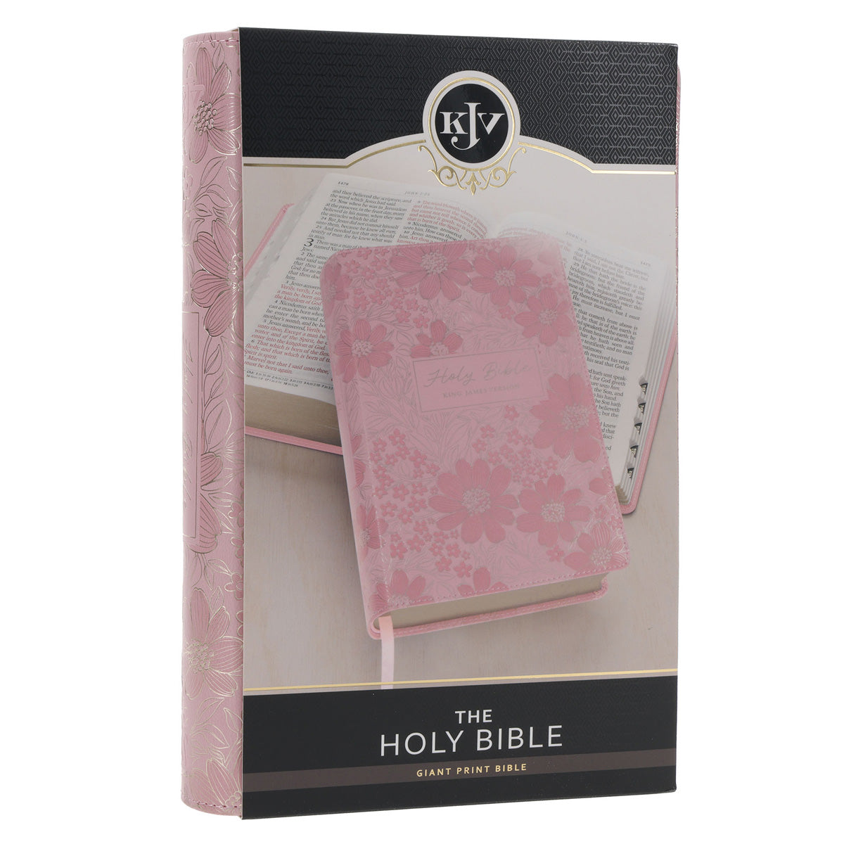 KJV Light Pink Faux Leather Giant Print Bible