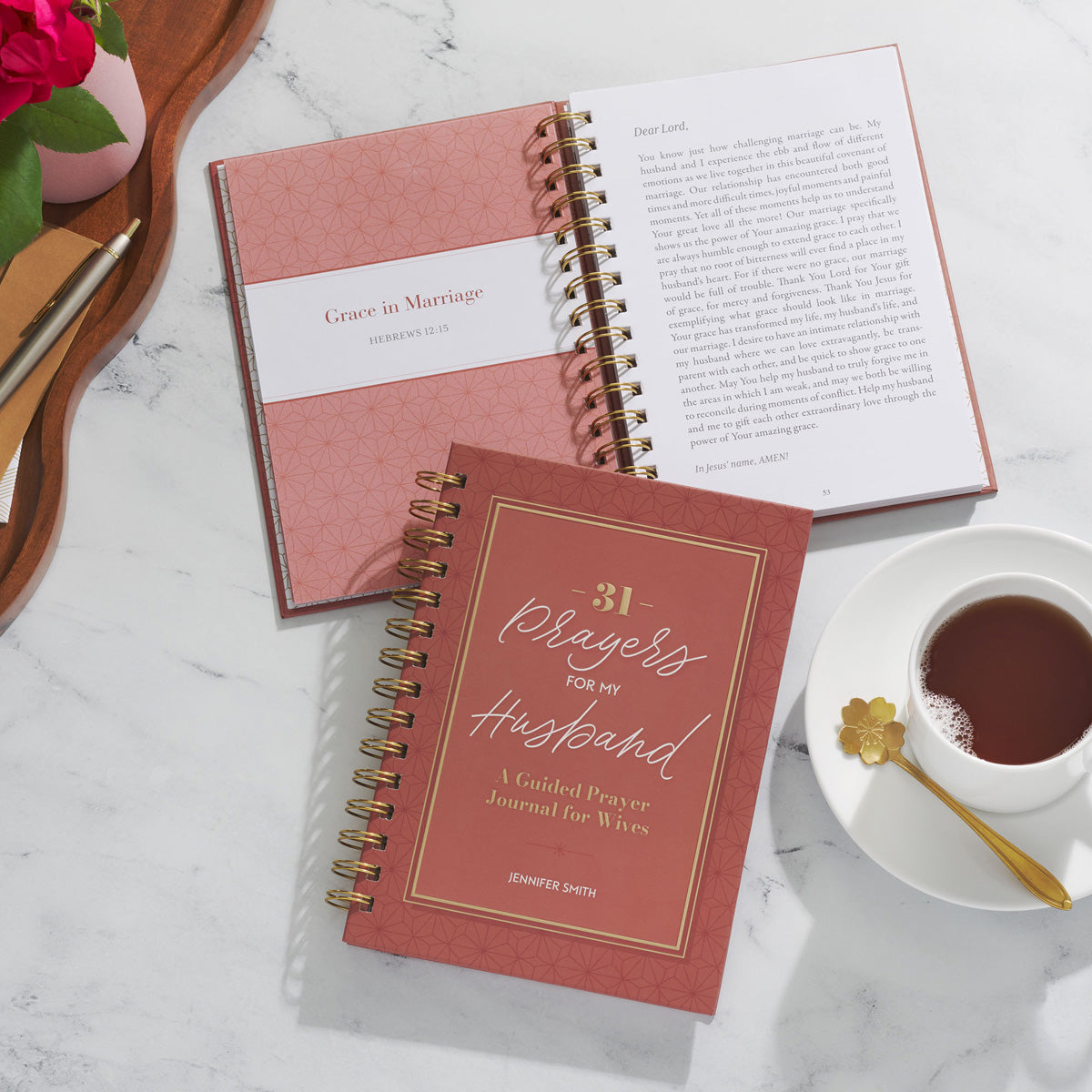 31 Prayers for My Husband: A Guided Prayer Journal for Wives (Spiral-Bound)