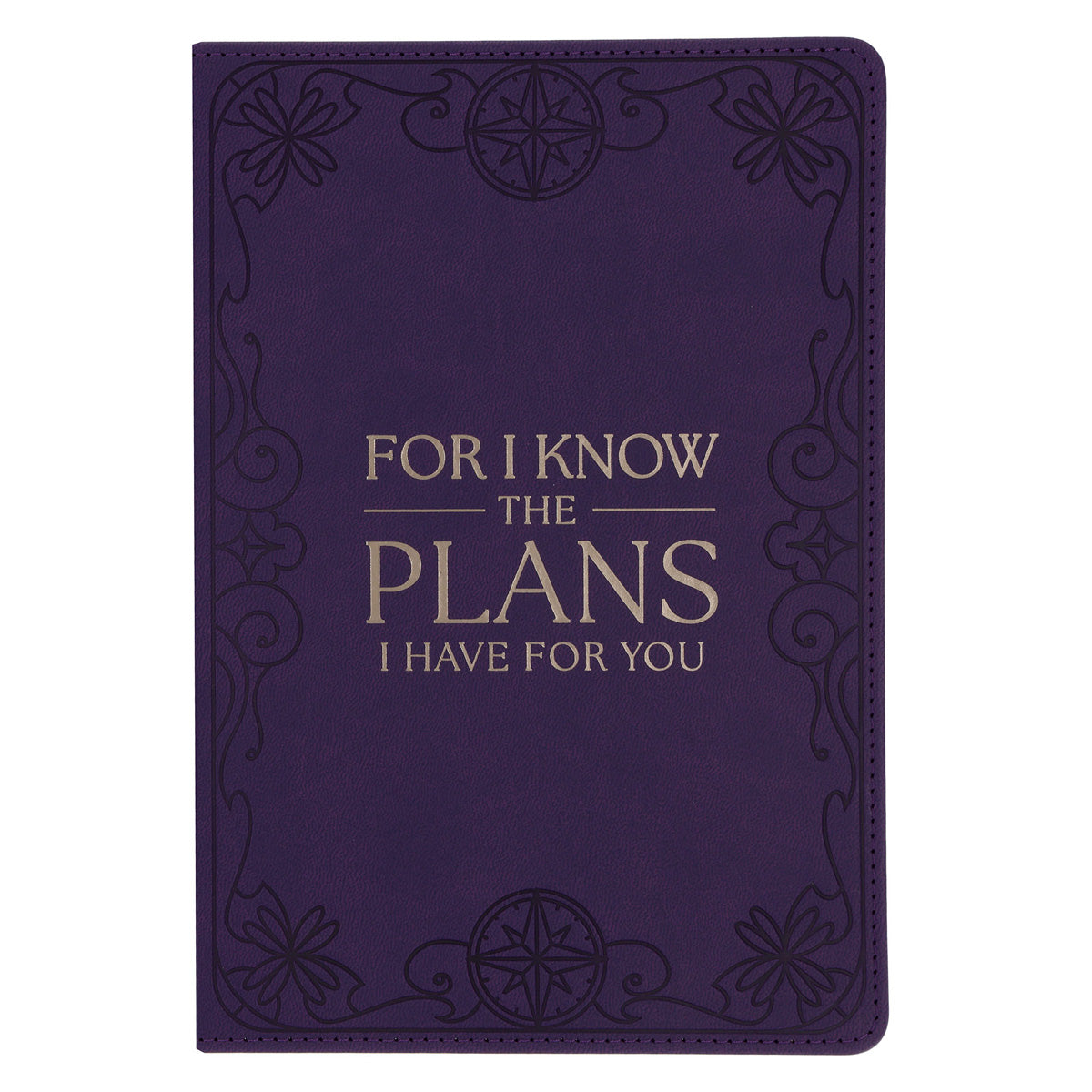 For I Know the Plans I Have for You Purple Faux Leather Journal