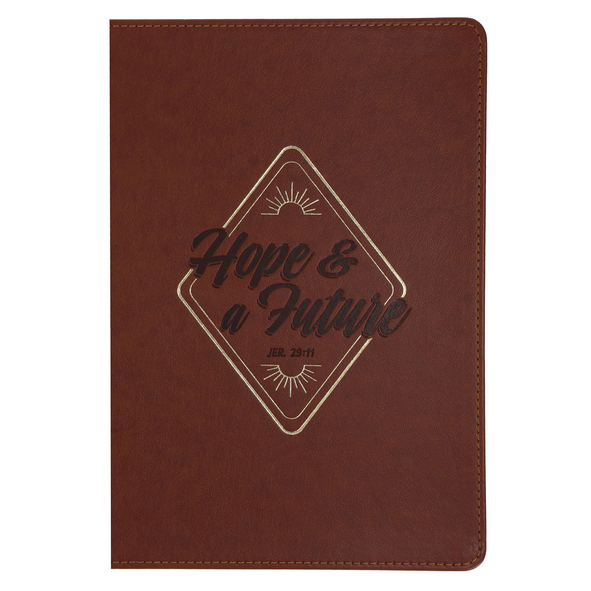 Hope and a Future Brown Faux Leather Journal