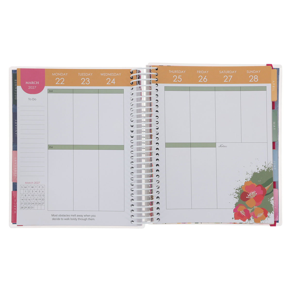 2027 Diary - 18-Month Planner for Women - Anything Is Possible - Wirebound