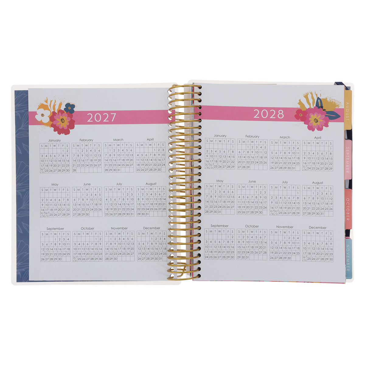 2027 Diary - 18-Month Planner for Women - Good Things Take Time - Wirebound