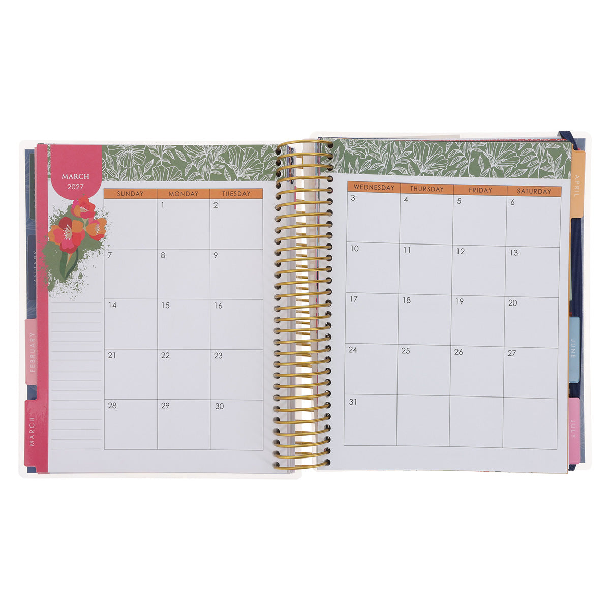 2027 Diary - 18-Month Planner for Women - Good Things Take Time - Wirebound