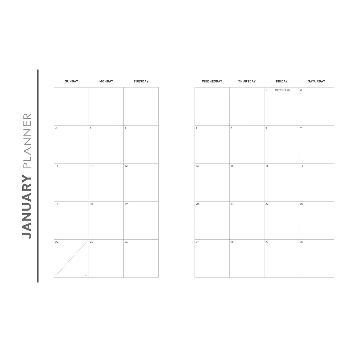 2027 A4 Executive Diary - Daily Planner - Take Heart - Faux Leather
