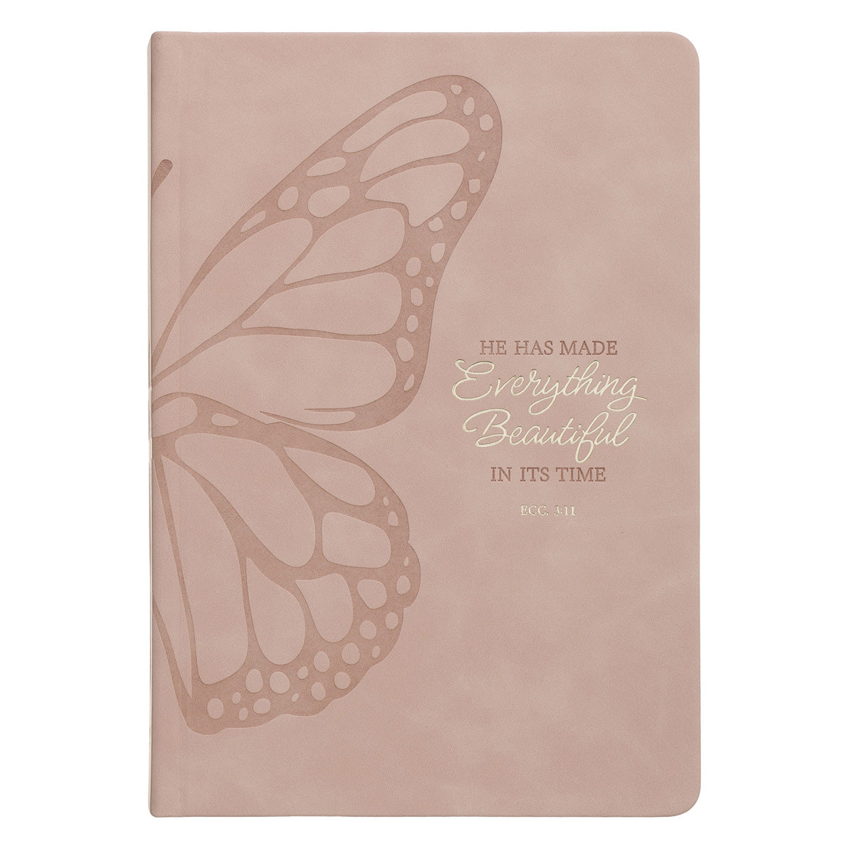 He Has Made Everything Beautiful in Its Time Hardcover Faux Leather Journal