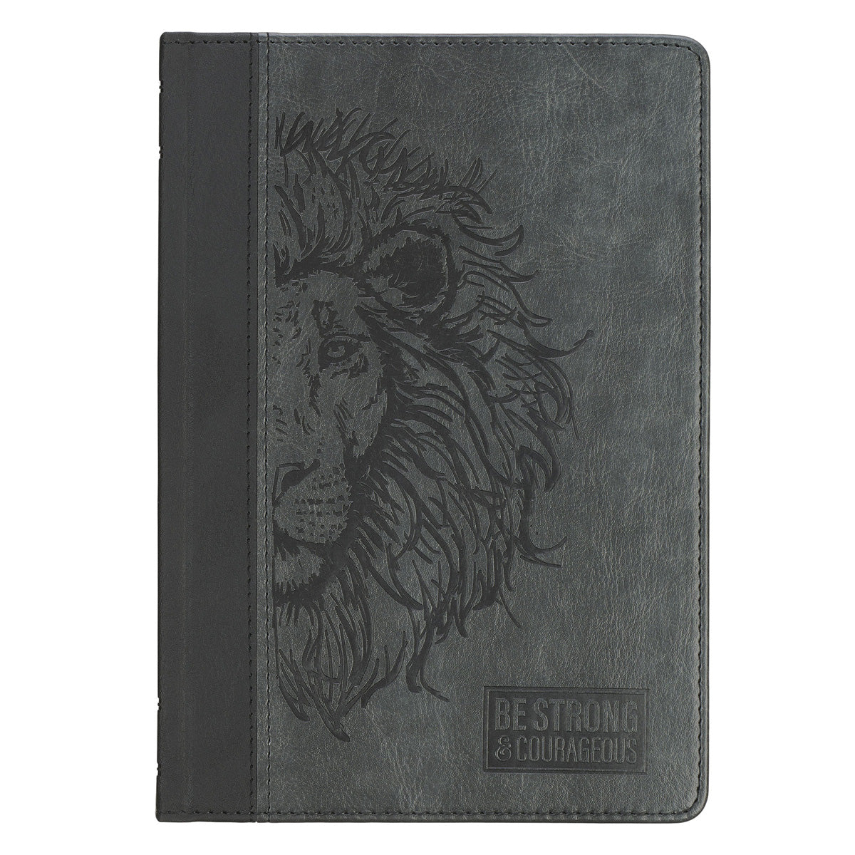 Be Strong and Courageous Hardcover Faux Leather Journal