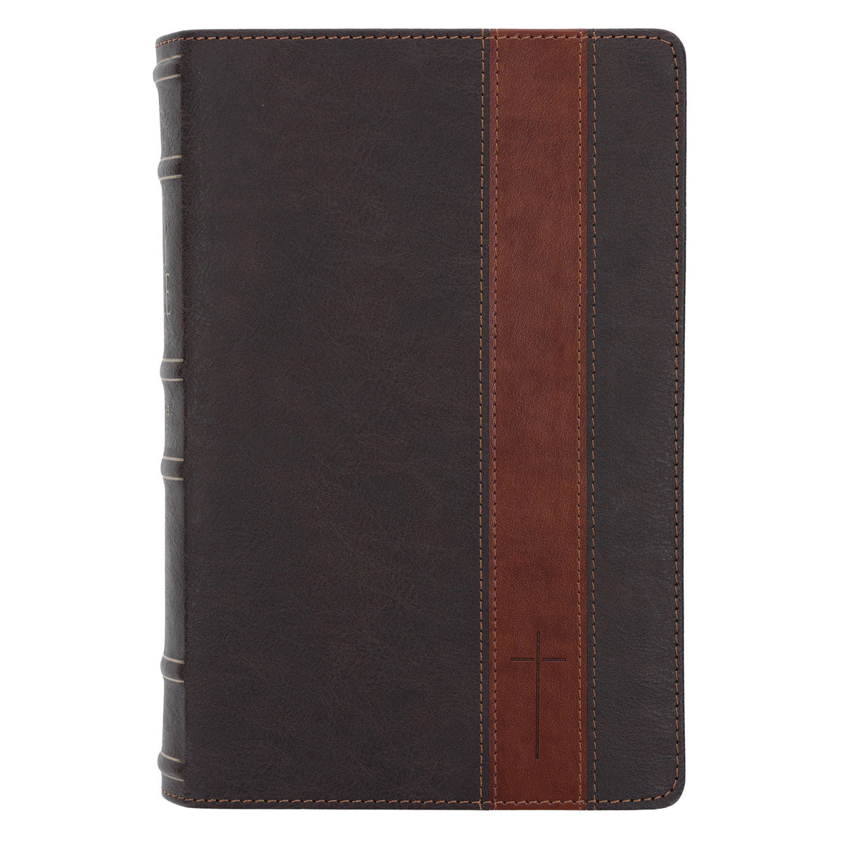 KJV Brown Two-Tone Faux Leather Reader's Edition – Easy Read Bible, Extra-Large Print