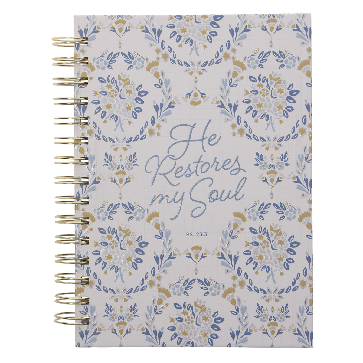 He Restores My Soul Hardcover Wirebound Journal